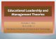 Educational Leadership and Management Theories