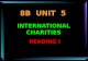 8B UNIT 5 INTERNATIONAL CHARITIES READING I. Every minute a child goes blind. --- from ORBIS website.