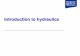 Presentation - Hydraulics 1 - Introduction to Hydraulics