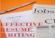 Effective Resume Writting