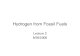 Hydrogen From Fossil FuelsHydrogen From Fossil Fuels