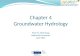 Chapter 4 groundwater hydrology