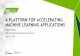 A Platform for Accelerating Machine Learning Applications