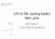 SFO15-TR8: Getting started with LAVA