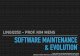 Software Maintenance and Evolution