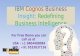 Ibm cognos business insight redefining business intelligence