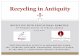 Recycling in Antiquity