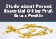 Study about Parent Essential Oil by Prof. Brian Peskin