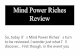 Mind power riches review