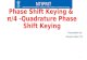 Phase Shift Keying & �π/4 -Quadrature Phase Shift Keying