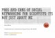Pros and cons of social networking for scientists