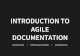 Introduction to agile documentation