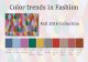 Fashion Color Trends for Fall 2016