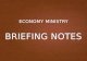 Economy ministry briefing notes discussion