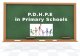 P.d.h.p.e in primary schools
