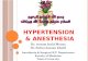 Pulmonary hypertension and anesthesia