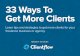 33 Ways To Get More Clients