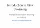Introduction to Flink Streaming