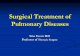 Surgical Treatment of Pulmonary Diseases