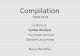 Compilation 0368-3133 Lecture 3: Syntax Analysis Top Down parsing Bottom Up parsing Noam Rinetzky 1