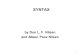 1 SYNTAX by Don L. F. Nilsen and Alleen Pace Nilsen.
