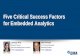 5 Critical Success Factors for Embedded Analytics
