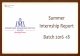 Summer Internship Report Batch 2016 -18 - IMI Kolkata · PDF fileSummer Internship Report ... Training & Development and Performance Reporting ... Hindalco, Sumedha Financial Services,