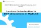 Lecture: Introduction to DSP simulations in MATLAB to DSP... · Lecture: Introduction to DSP simulations in MATLAB ... • Use MATLAB to to choose randomly three three column vectors