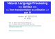 Natural Language Processing  Syntax  Language Processing  Syntax  ... â€¢ Phrase Structure Grammar ... â€¢ parallel development in: