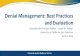 Denial Management: Best Practices and · PDF fileDenial Management: Best Practices and Evaluation ... following industry practices for denial ... Assessed the denial process to determine