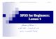 SPSS for Beginners : Lesson 1 - site. · PDF fileSPSS for Beginners : Lesson 1 ﻰﻔﻄﺼﻣ حﺎﺘﻔﻟاﺪﺒﻋ .د مﻮﻠﻌﻟا ﺔﻴﻠآ - تﺎﻴﺿﺎﻳﺮﻟا