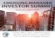 EMERGING MANAGER INVESTOR SUMMIT - Family · PDF fileFamily Offices Share Allocation Models, Manager Selection Processes, and What They Look for in Emerging Managers EMERGING MANAGER