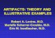 ARTIFACTS: THEORY AND ILLUSTRATIVE · PDF fileARTIFACTS: THEORY AND ILLUSTRATIVE EXAMPLES Robert A. Levine, ... Order MRI to rule out thrombus. ... Clues to the Presence of An Artifact