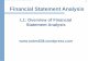 L1: Overview of Financial Statement Analysis -   Financial Statement Analysis L1: Overview of Financial Statement Analysis