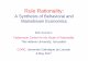Rule Rationality vs. Act Rationality - Université catholique … ·  · 2017-10-04Rule Rationality: A Synthesis of Behavioral and Mainstream Economics Bob Aumann Federmann Center