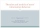 Theories and models of usersâ€™ information .Theories and models of usersâ€™ information behavior