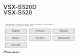 VSX-S520D VSX-S520 - AudioVisual Online RECEIVER VSX-S520D VSX-S520 Instruction Manual 2 > Before Start > Part Names > Install > Initial Setup > Playback Advanced Setup | Firmware