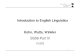 Introduction to English Linguistics Kohn, Watts, .Introduction to English Linguistics Kohn, Watts,