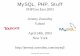 MySQL, PHP, Stuff - Jeremy .MySQL, PHP, Stuff PHPCon East 2003 ... MySQL 4.0 â€¢ Query optimizer