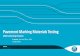 Pavement Marking Materials Testing - .Pavement Marking Materials Testing APAS Conforming Products