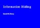 Information Hiding - University of Waterloo Information Hiding -1 The concept of information hiding