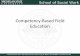 Competency-Based Field Education ¢â‚¬¢Distinguish between content-based and competency-based learning