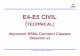 EE44--E5 CIVIL E5 CIVIL ((TECHNICAL) Civil...¢  EE44--E5 CIVIL E5 CIVIL ((TECHNICAL) Important BSNL