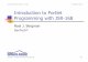 Introduction to Portlet Programming with JSR- · PDF file 2008-01-03 · Session Overview Portals are a hot growth area, but prior to JSR-168, we lacked a standard API for Portlet