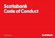 Scotiabank Code of Conduct ... 5 Scotiabank Code of Conduct The Scotiabank Code of Conduct 1 (the ¢â‚¬“Code¢â‚¬â€Œ)