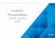 Investor Presentation - SNL · PDF file

Investor Presentation First Quarter 2018 Investor Presentation Fourth Quarter 2018