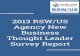 2013 RSW/US Agency New Business Thought Leader Survey Report 2013 RSW/US Agency New Business Thought