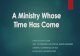 A Ministry Whose Time Has Come - Executive Committee · PDF file a ministry whose time has come larry r evans, dmin asst. to president for special needs ministries general conference