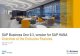 SAP Business One 9.3, version for SAP HANA Overview of the ... · PDF file Leverages the power of SAP HANA in-memory computing to transform your business to run smarter, faster, and