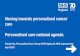 Moving towards personalised cancer care Personalised care ... · PDF file Universal Personalised Care is the delivery plan for personalised care, and sets out 21 detailed actions to